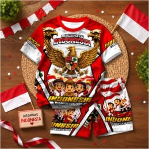 setelan baju jersey anak kicau mania dirgahayu kemerdekaan indonesia