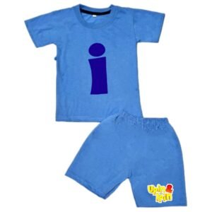 setelan baju kaos anak upin dan ipin lengan pendek untuk 1 10 tahun